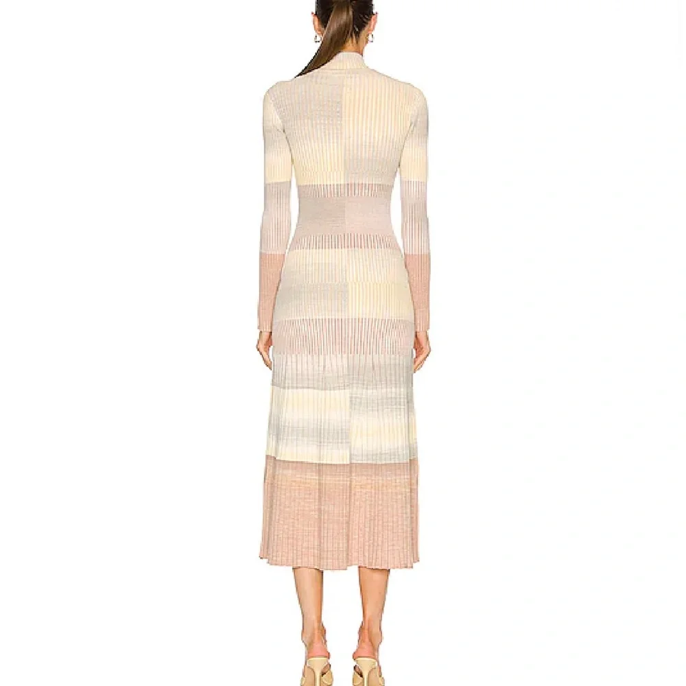 JONATHAN SIMKHAI Kazuki Midi Dress in Dusk Space Dye Small - Picture 4 of 11
